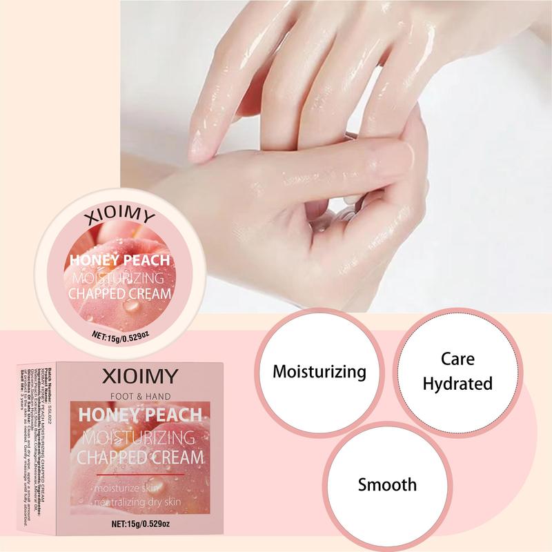 Peach Moisturizing Foot & Hand Cream, 1 Box Deep Hydrating Brightening Foot Cream, Foot Skin Care Product for Dry and Rough Skin