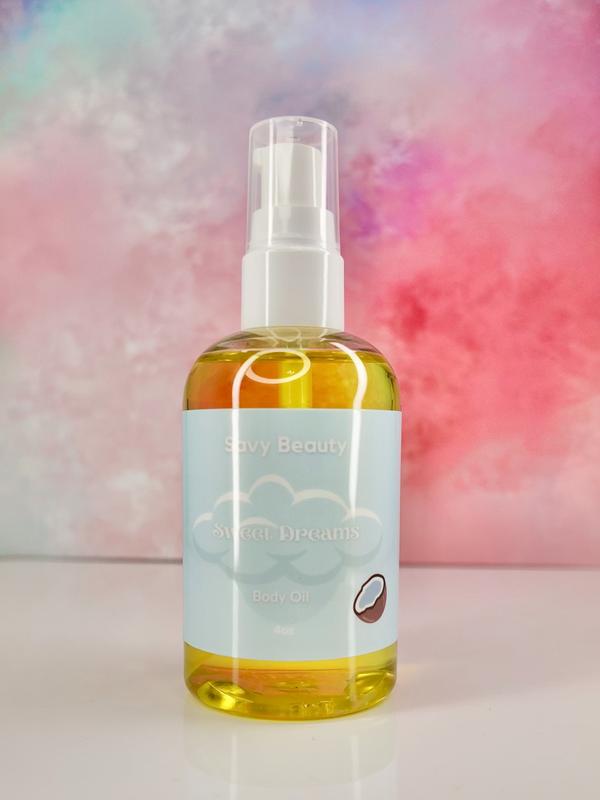 Sweet Dreams Body Oil - Coconut & Amber Scented Lightweight