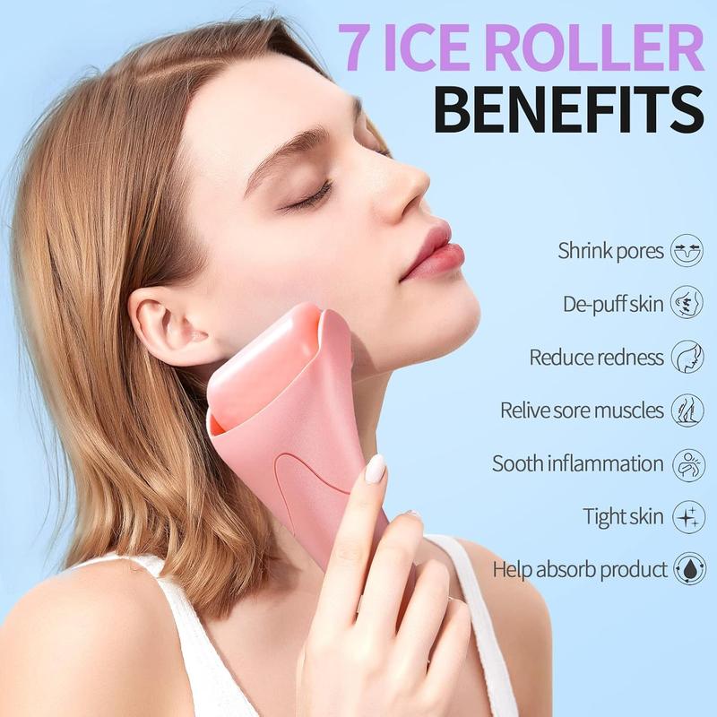 Teenitor Ice Roller For Face, Cold Face Roller, Frozen Face Roller For Puffiness and Dark Circles, Relieves Migraines, Reduce Muscle Sorenes, Relieves Headaches, Tighten And Tone Skin