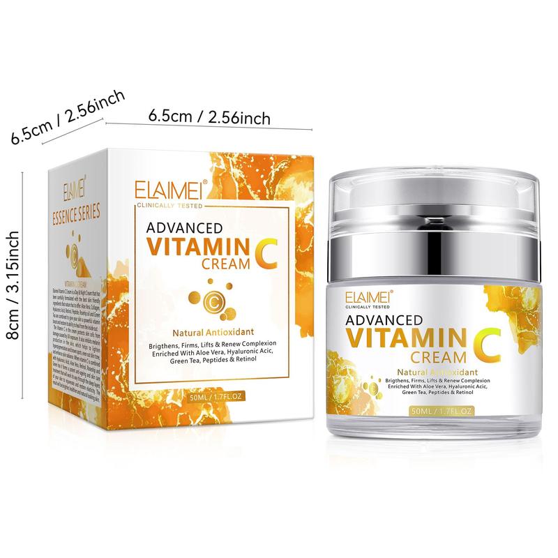 Vitamin C Moisturizing Facial Cream, Brightening & Firming Facial Lotion, Beauty & Personal Care Product for Women & Girls