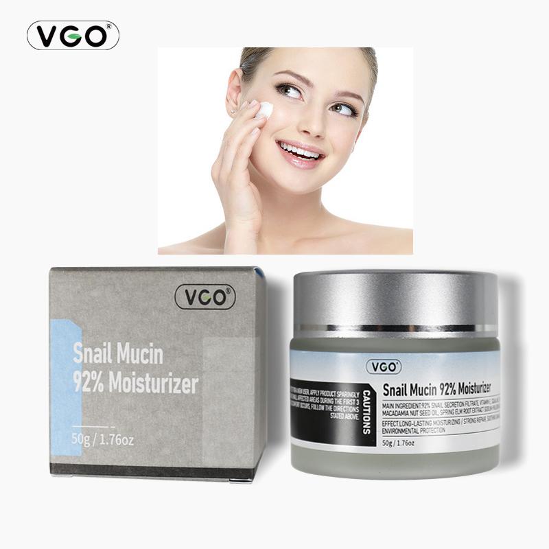 VGO Skin Care Set with Snail Mucin 92% Moisturizer, Vitamin C Serum & Dual-Tube Facial Cleanser, 3 Step Skin Care Kit hydrate refreshing antioxidant