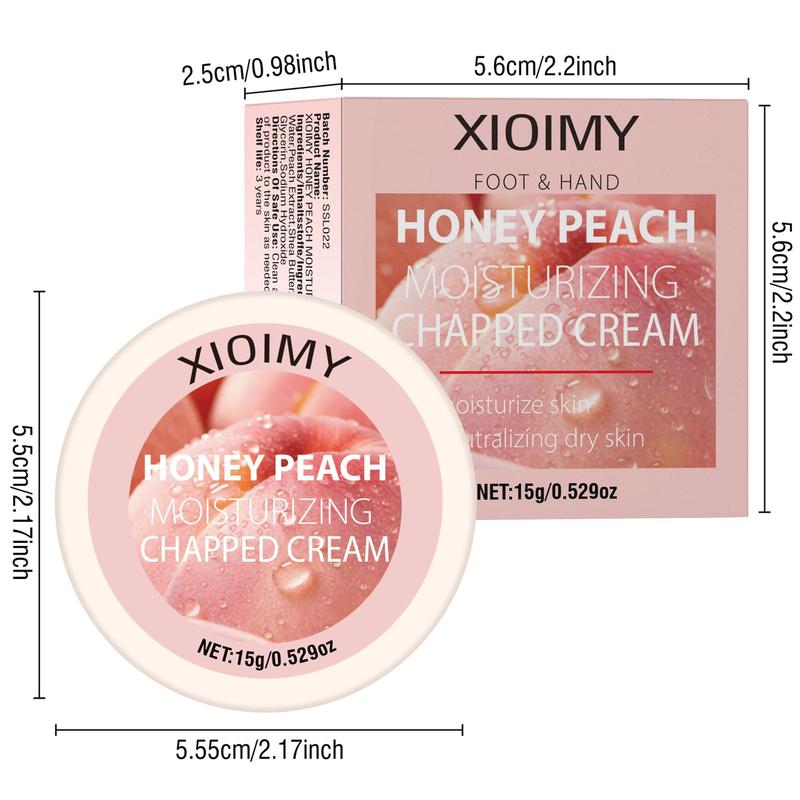 Peach Moisturizing Foot & Hand Cream, 1 Box Deep Hydrating Brightening Foot Cream, Foot Skin Care Product for Dry and Rough Skin