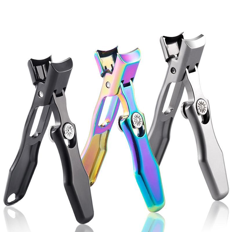 Stainless Steel Nail Clipper, Debris Resistant Large Opening Jaw Nail Trimmer, Portable Nail Cutter for Home Travel