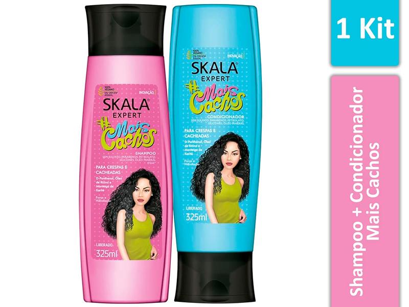 SKALA Expert Mais Cachos Shampoo and Conditioner 325 Ml Kit