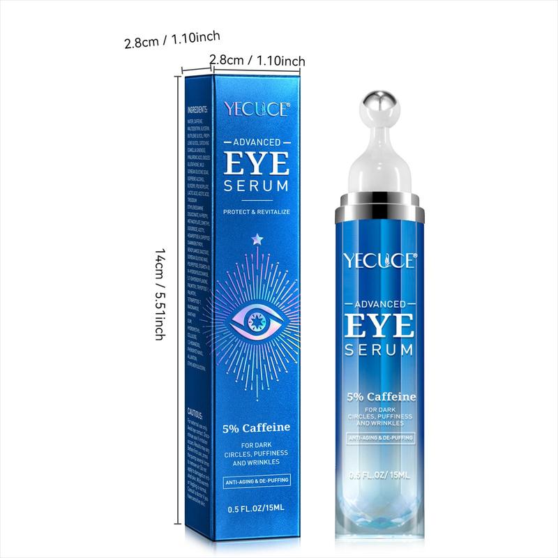 Eye Serum, 1 2 Boxes Deep Moisturizing Eye Roller Serum, Eye Care Product for Women & Men, Daily Skincare Product for Eye Skin