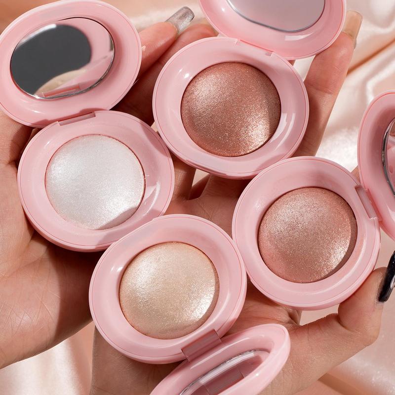 Shimmering Highlighter Powder, 2pcs set High-gloss Glittering Makeup Powder, Multi-use Makeup Powder for Eyeshadow Blush Lip Clavicle