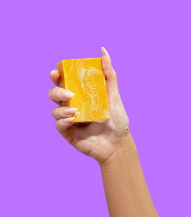 Turmeric soap ( with Goat’s Milk,Oat protein)