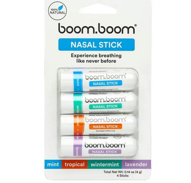 Bm Bm Nasal Stick (4 Pack) | Boosts Focus + Enhances Breathing | Provides Fresh Cooling Sensation | Aromatherapy Inhaler Made with Essential Oils + Menthol (Mint, Wintermint, Tropical, Lavender)