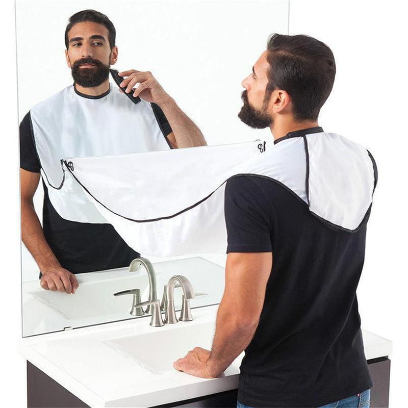 Beard Shaving Apron, Beard Shaving Apron, Creative Wall Mirror Suction Haircut Wrap Cape, Beard Shaving Apron, Professional Hair Cape, Christmas Gift