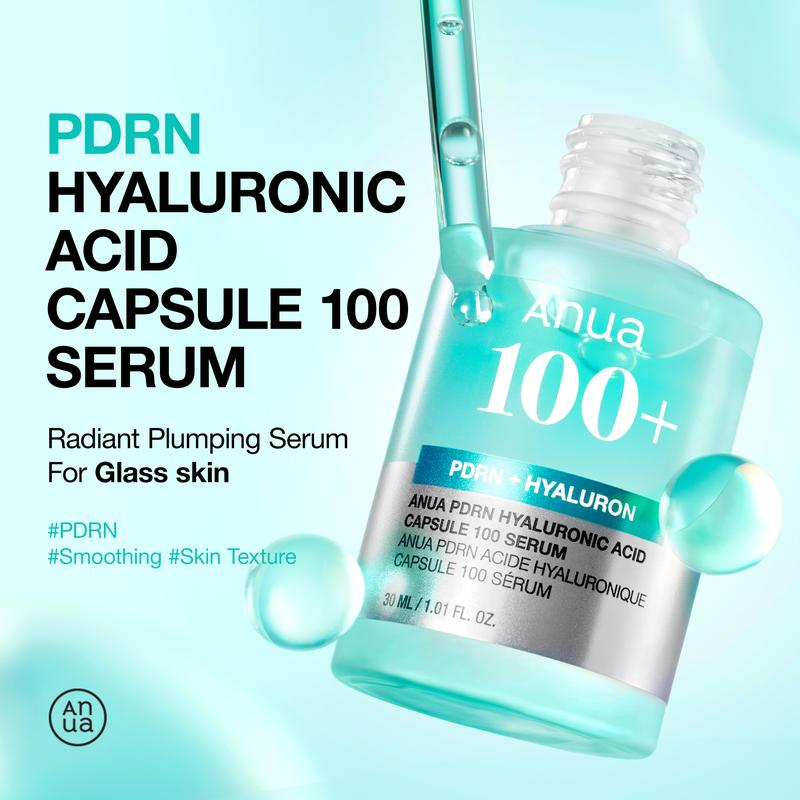 [Anua Official Shop] PDRN Hyaluronic Acid Capsule 100 Serum 1.01 fl. oz.(30ml) | Hyaluronicacid, Radiant Plumping Serum, Korean skincare, Facial serum