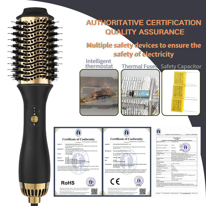 4 in 1 Hair Dryer Brush, Hot Air Brush, Hair Dryer Styler and Volumizer, Hairdressing Tool for Women & Men