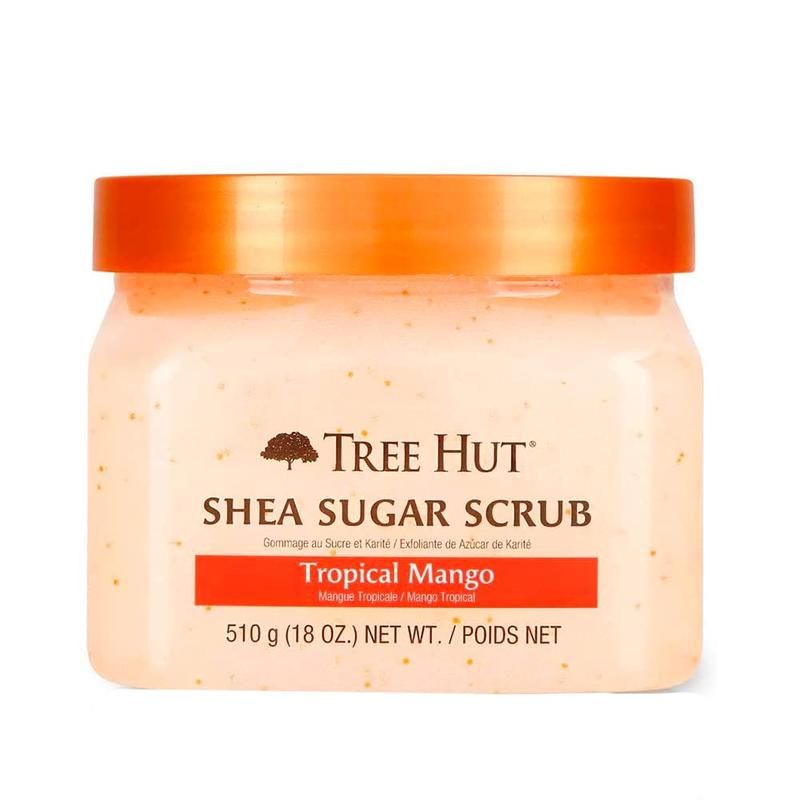 Shea Sugar Scrub Tropical Mango, 18oz, Ultra Hydrating and Exfoliating Scrub