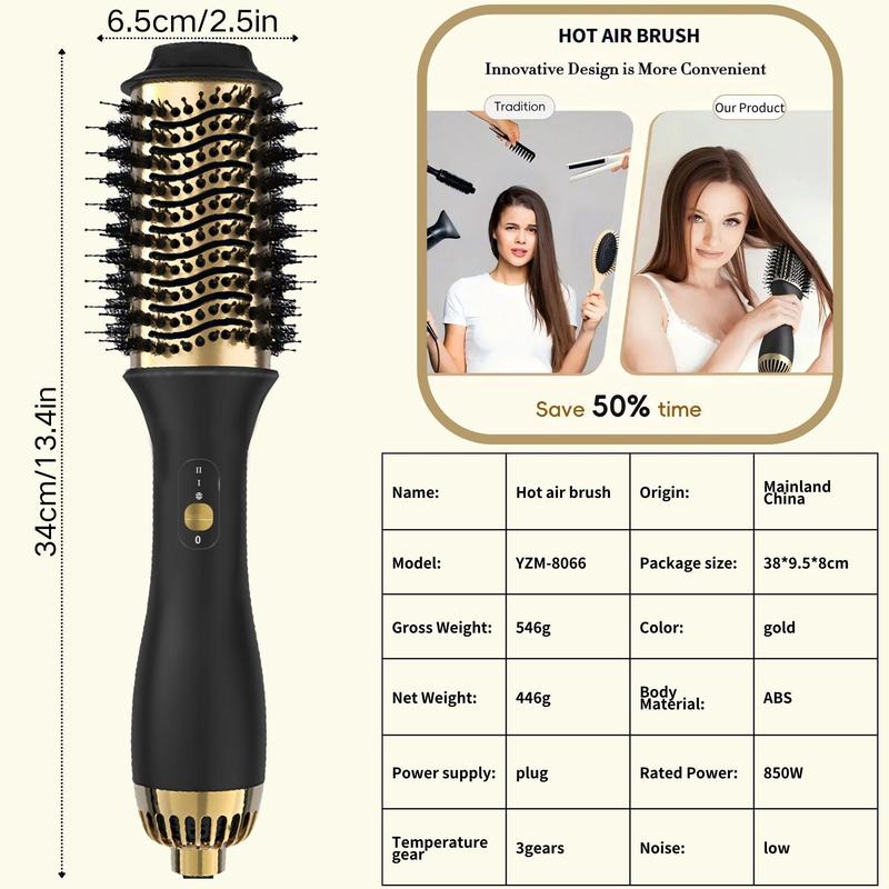 4 in 1 Hair Dryer Brush, Hot Air Brush, Hair Dryer Styler and Volumizer, Hairdressing Tool for Women & Men