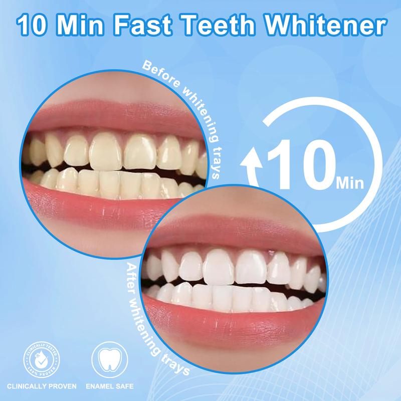 CHICY Original Teeth Whitening Kit Advanced Home Dental Whitening System with LED Light,No Sensitive gum and Enamel Safe Effective Tooth Stain Remover Whiter in 7 Days.