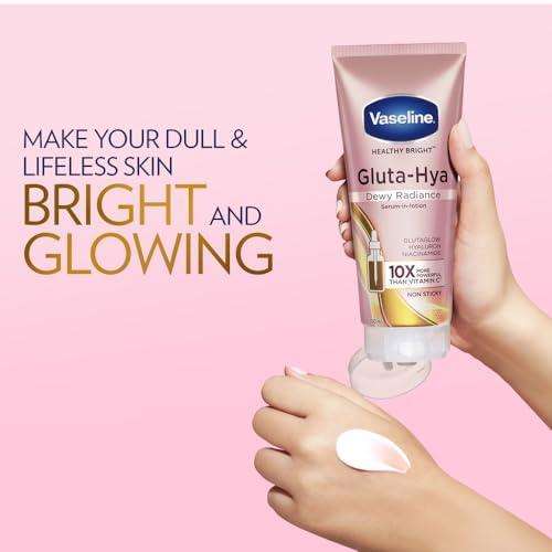 Vaseline Gluta-Hya Dewy Radiance, 200ml, Serum-In-Lotion, Boosted With GlutaGlow