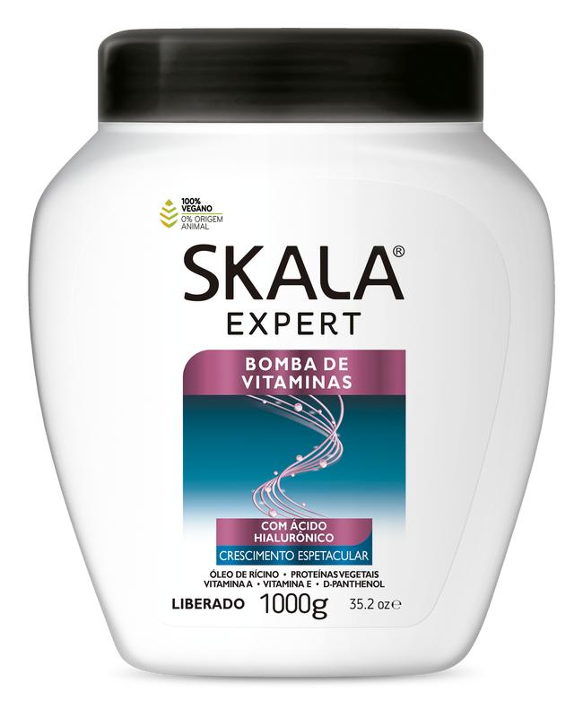 SKALA Expert Bomba de VITAMINAS - For All Hair Types - Conditioning Treatment Cream, Net 35.27 Oz (Pack of 1) VEGAN