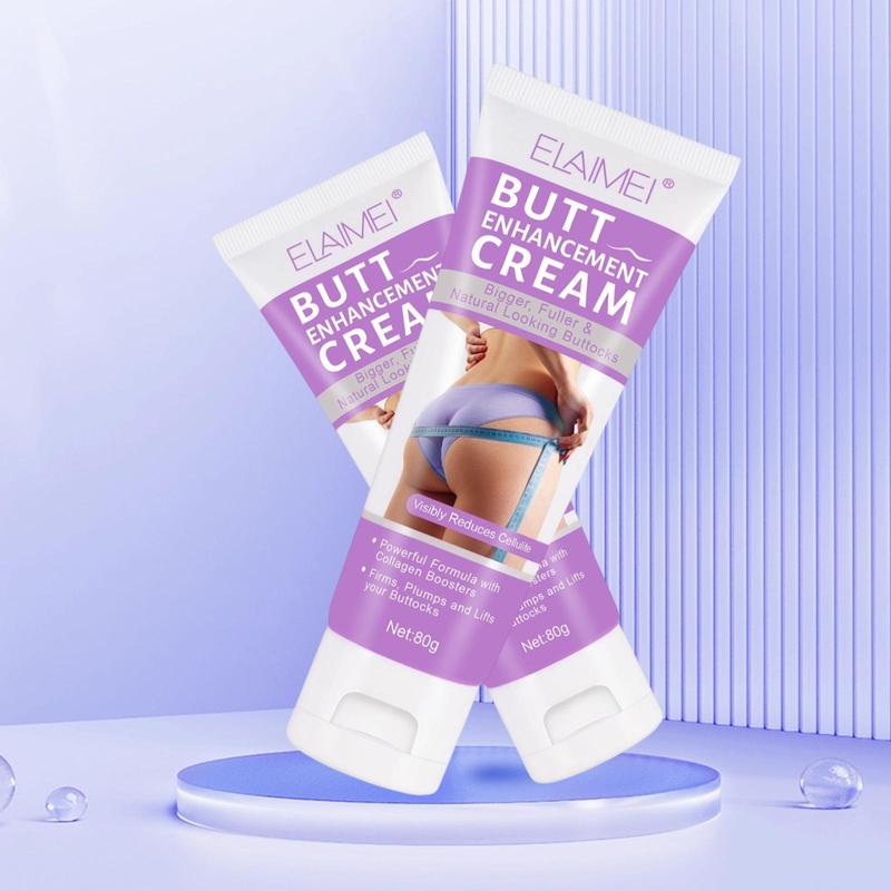 Buttocks Cream, 2 Counts Natural Buttocks Cream, Carefully Formulated with Natural Plant Oils and Collagen, for Women Daily Use