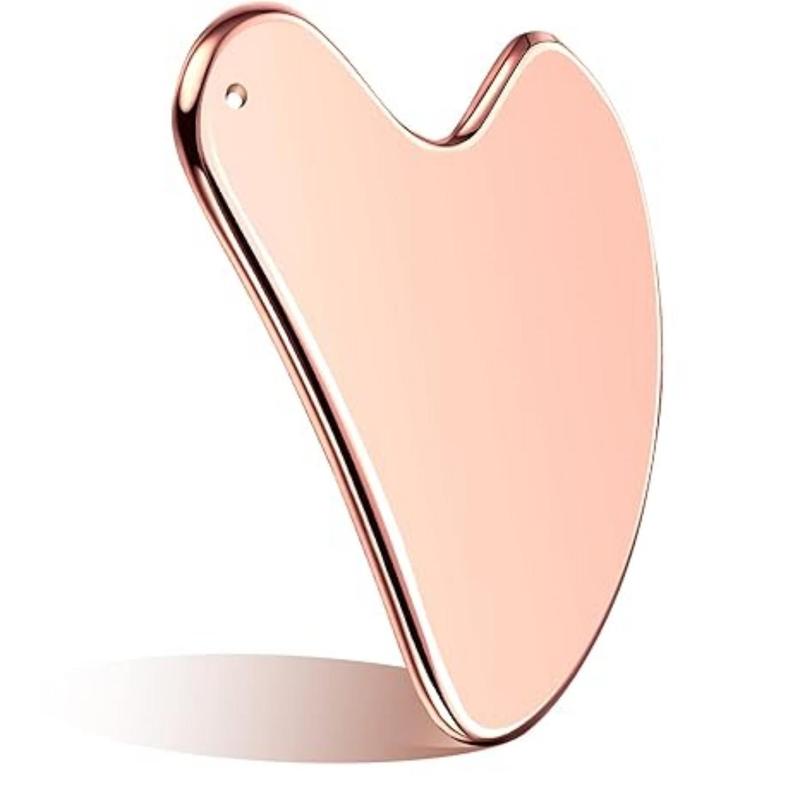 Comfort Heart Shaped Face Gua Sha Board, Stainless Steel Face Massage Tool, Facial Massaging Face Gusha Massager for Skin Care, Skin Massaging Product