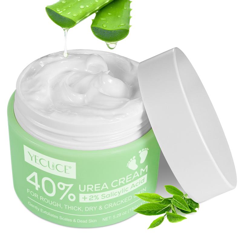 Yecuce Urea Cream 40 Percent for Feet, 2% Moisturizing Urea & Salicylic Cream, Urea Cream For Feet, Hands, Heels, Elbows