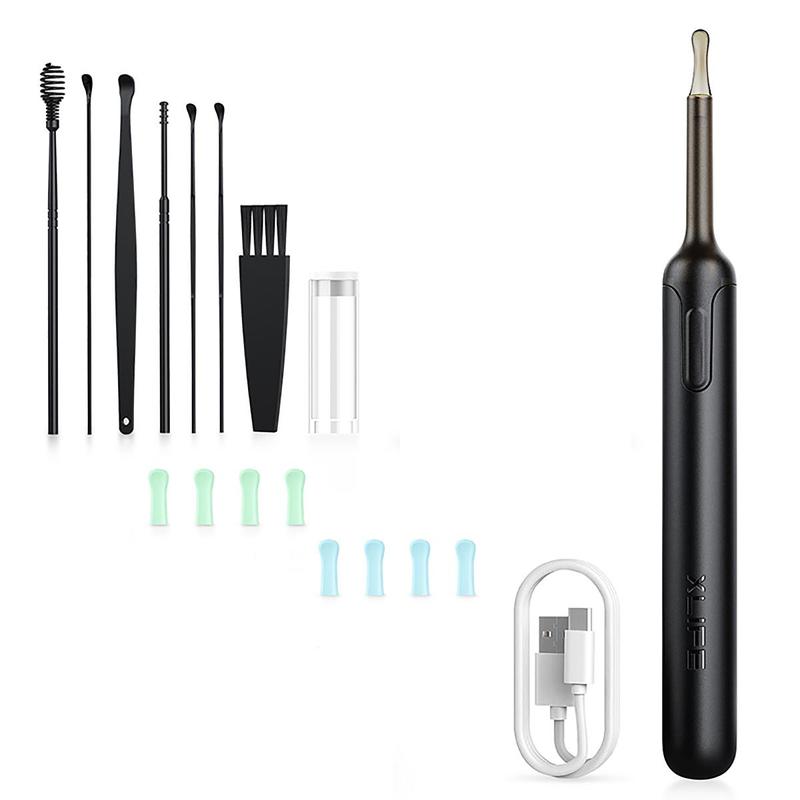 Smart Visual Ear Cleaning Kit, 1 Set Rechargeable Ear Wax Removal Kit with Camera, Intelligent Ear Wax Remover with Ear Scoop, Ear Wax Removal Tool