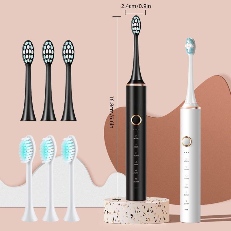 Sonic Electric Toothbrush, 1 Set Rechargeable Waterproof Toothbrush with 18 Adjustable Modes & 2 Minute Smart Timer, Oral Care Toothbrushes for Adults