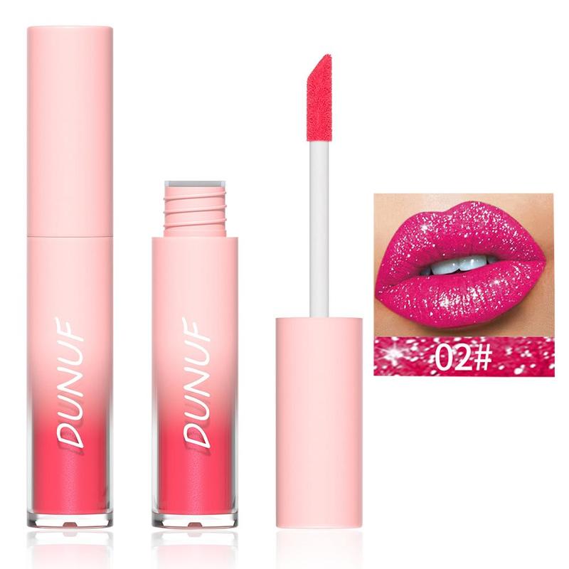 Long Lasting Lipstick, Matte Lip Glitter Lip Glaze Stick, Tinted Hydrating Lip Gloss, Glossy Plumping Lip Oil Lip Stick for Women & Girls, Lip Cosmetics