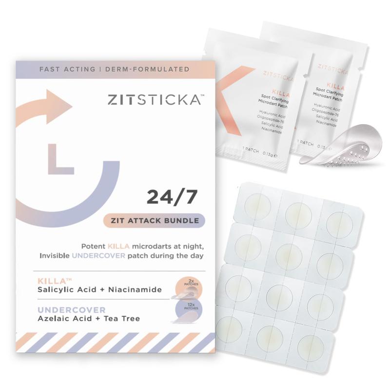 24 7 Attack Bundle Acne Patches for Skin Repair and Acne Treatment - Zitsticka Skincare