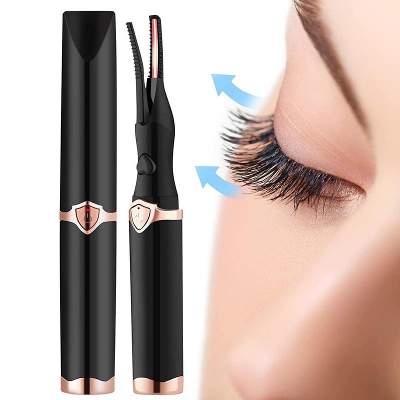 Portable Electric Eyelash Curler, 1 Count Double-sided Anti-scalding Design Eyelash Curler, Professional Makeup Tools for Women