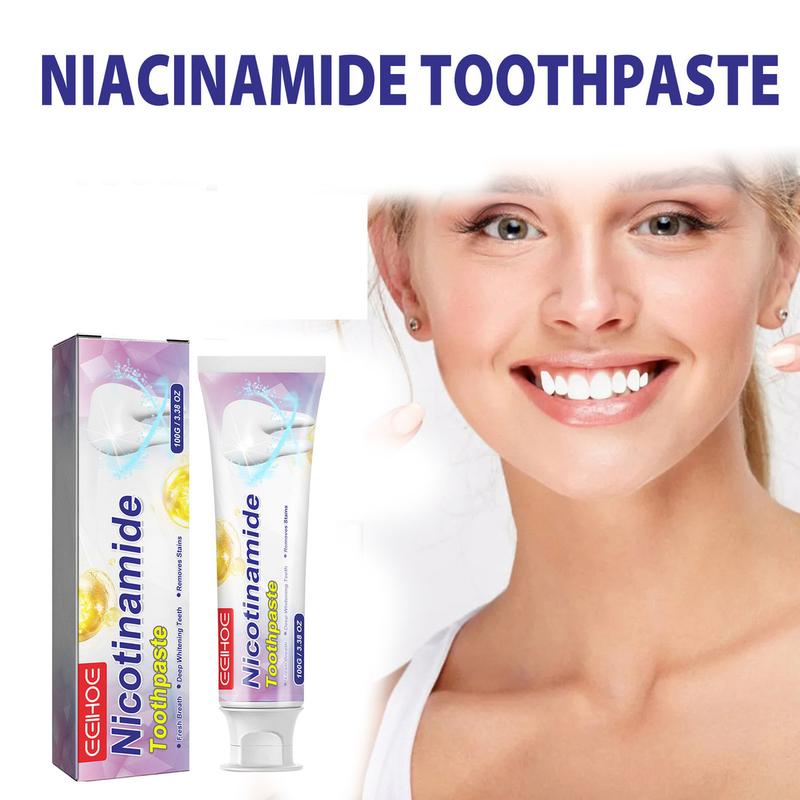 EELHOE Niacinamide Toothpaste Fresh Breath Cleans Oral Cavity And Protects Gums Toothpaste Mint Daily