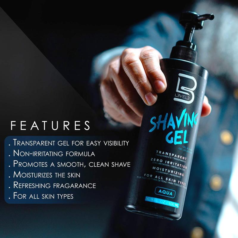 Level 3 Shaving Gel - Straight Razor Shave Gel Aftershave Comfort Foam Cleanser