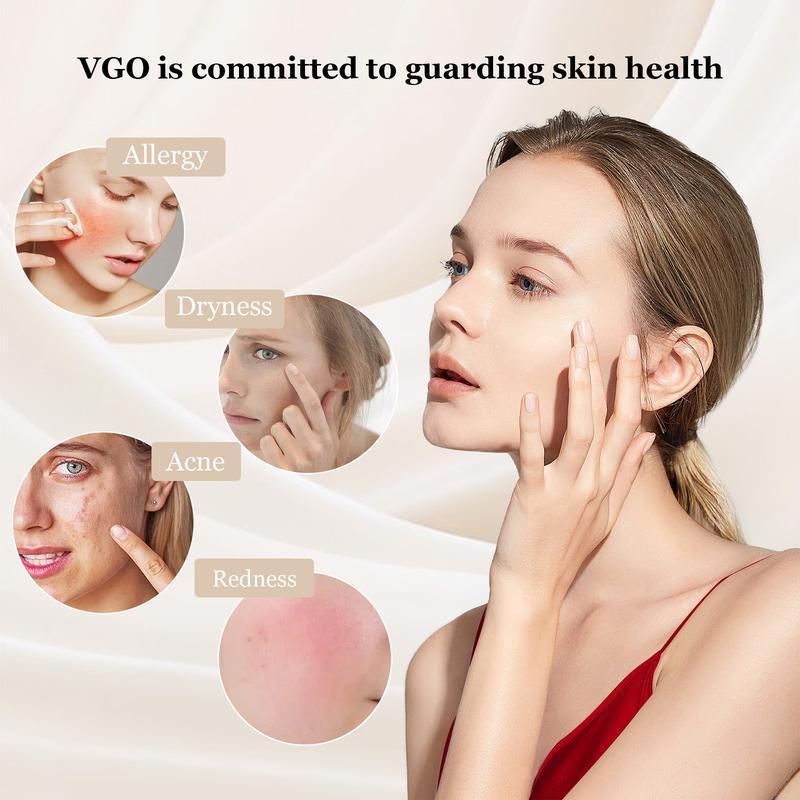 VGO Skin Care Set with Snail Mucin 92% Moisturizer, Vitamin C Serum & Dual-Tube Facial Cleanser, 3 Step Skin Care Kit hydrate refreshing antioxidant