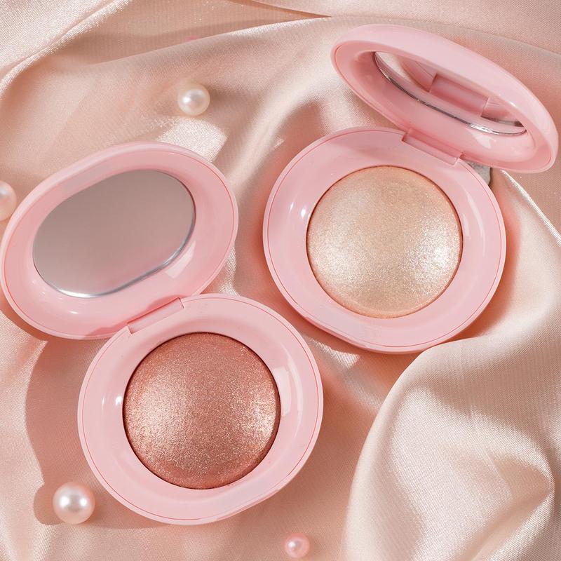 Shimmering Highlighter Powder, 2pcs set High-gloss Glittering Makeup Powder, Multi-use Makeup Powder for Eyeshadow Blush Lip Clavicle