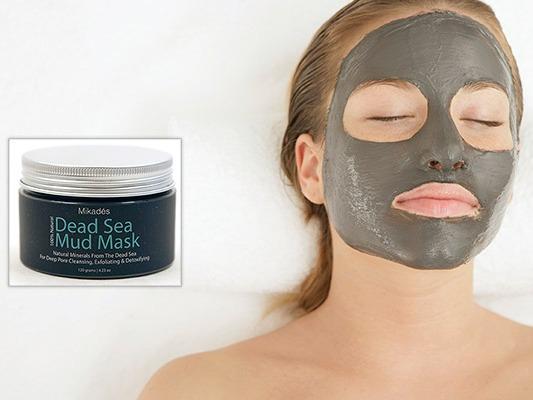 Dead Sea Mud Face Mask and Applicator Brush - Cleansing Facial Mask for Skincare Routine - Suitable for all skin types