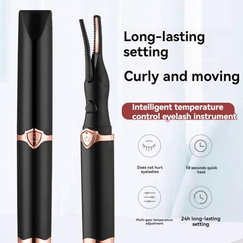 Portable Electric Eyelash Curler, 1 Count Double-sided Anti-scalding Design Eyelash Curler, Professional Makeup Tools for Women