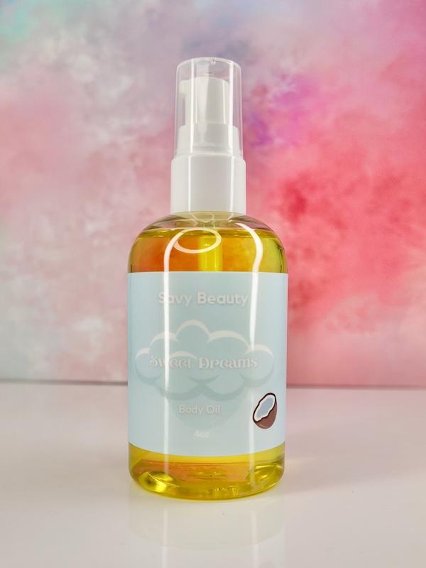 Sweet Dreams Body Oil - Coconut & Amber Scented Lightweight