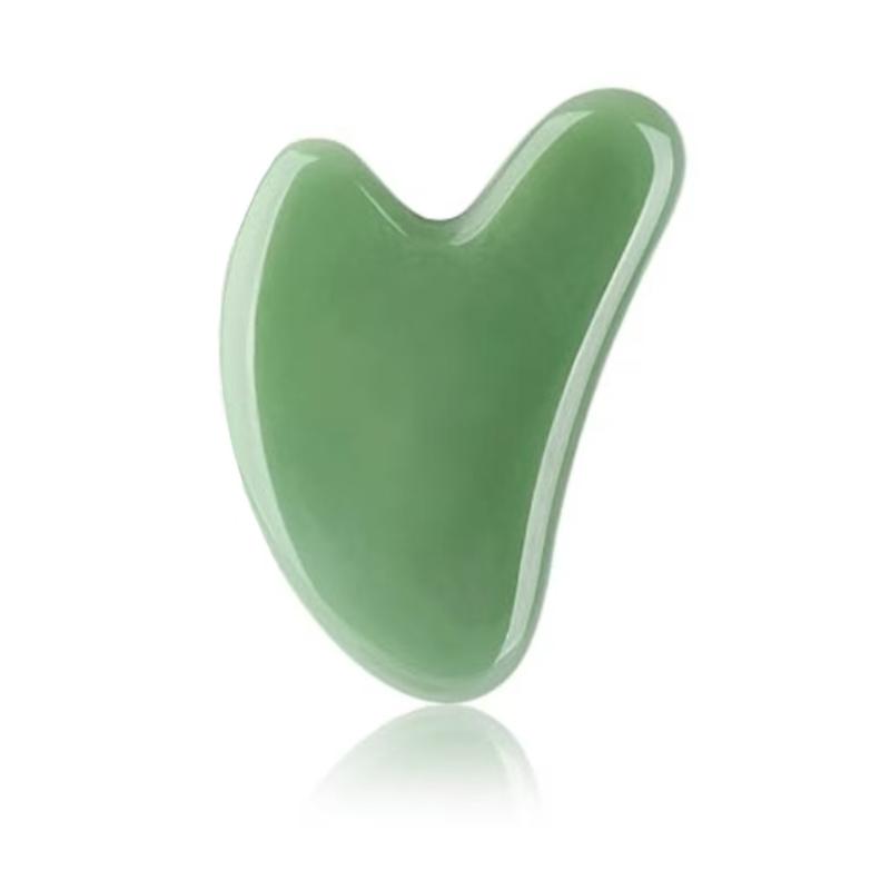 Jade Stone Gua Sha Facial Tool, a Gua Sha Massage Tool for Face Scraping and Anti-Aging Massage Beauty, designed for Face, Eye, Neck, and Body Care Comfort.