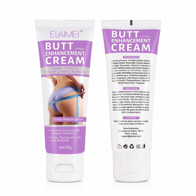 Buttocks Cream, 2 Counts Natural Buttocks Cream, Carefully Formulated with Natural Plant Oils and Collagen, for Women Daily Use