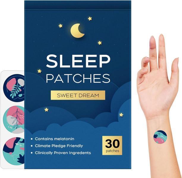 30 Pack Upgraded Deep Sleep Patches for Adults,Sleep Patches,  All Natural Deep Sleep Patches, Quick Acting Ingredients, for Men and Women, Easy to Use That Last All Night - Blue