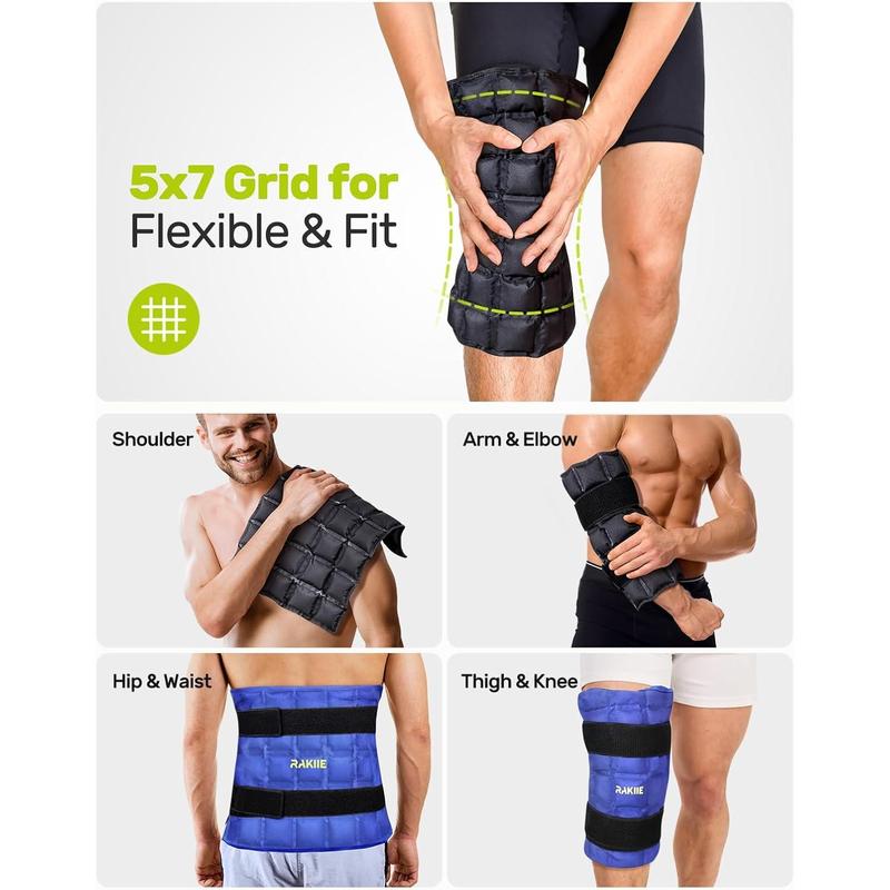 2 Pack XL Gel Ice Packs Wrap with Straps, 15.35