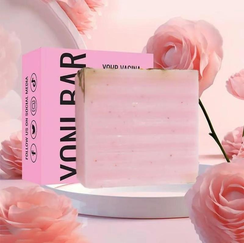 Rose petal shower gel, specially designed for women, moisturizing-Balance PH Private Label Yoni Soap For Feminine Cleansing Yoni Bar Comfort Cleanser, Paired use yields better results