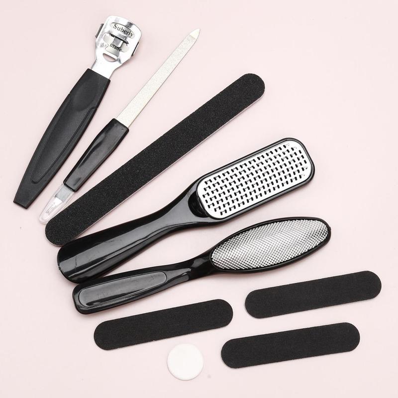 9pcs Professional Pedicure Tools Set, Stainless Steel Foot Care Kit, Callus Remover Tool for Feet