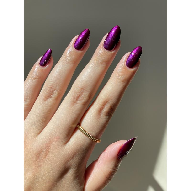 Sagittarius - Bright Plum Shimmer Nail Polish