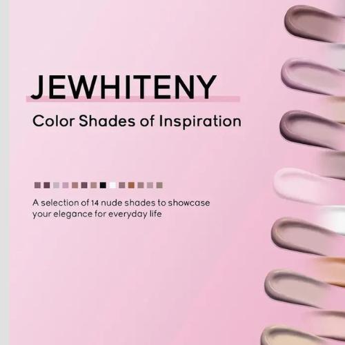 JEWHITENY 14 Colors Poly Gel Nail Kit Starter Kit Poly Gel Kit With Nail Lamp Base Coat Top Coat Builder Gel Nail Kit Manicure Tools All In One