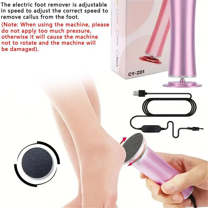 Portable Electric Foot File, USB Rechargeable Foot Grinder for Winter, Pedicure Machine, Personal Care Accessories for Men & Women, Christmas Gift, Callus Remover for Feet, Stocking Fillers, New Year Gift, Winter Gift, Thanksgiving Gift