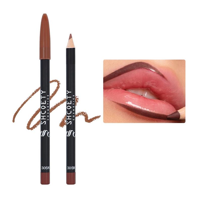 Matte Plumping Lip Liner, 1 Count Long Lasting Lip Liner Pencil, Sweat-proof Easy Coloring Lip Pen, Suitable for All Occasions Lip Makeup, Girls and Women Makeup Accessories