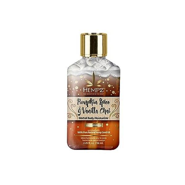 Limited Edition Pumpkin Spice & Vanilla Chai Herbal Moisturizing Body Lotion (2.25 Oz8) - Hydrating Moisturizer for Daily Radiance Body Care Moisture