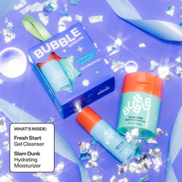 Bubble Skincare Polar Pair Holiday Gift Set, 2 Piece with Fresh Start 10ml and Slam Dunk 10ml, For All Skin Types