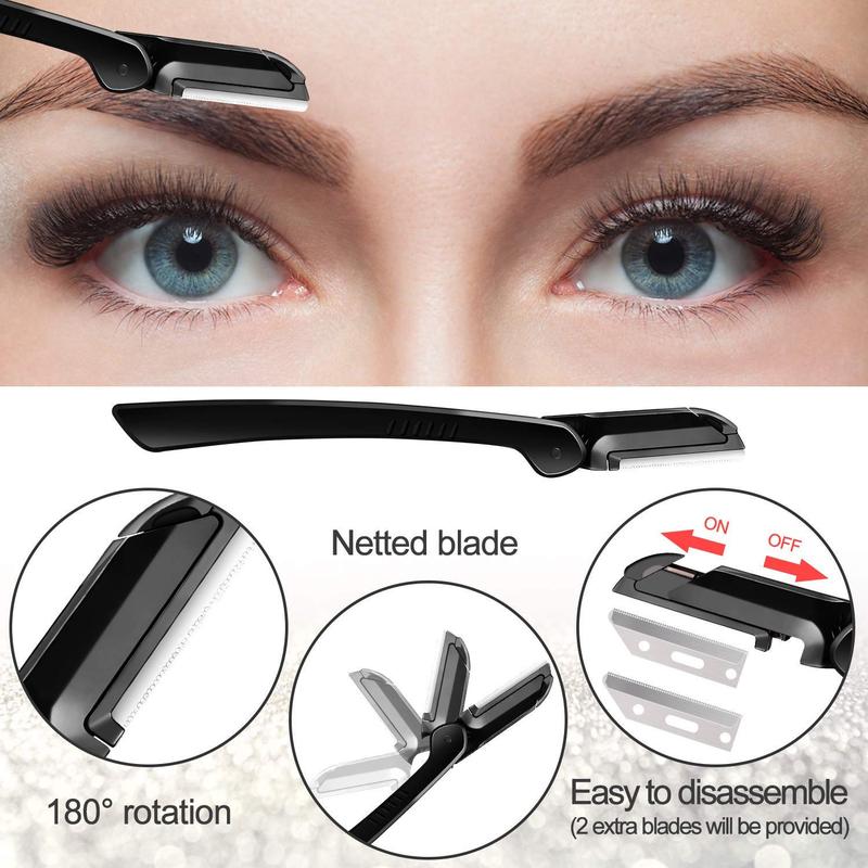 Eyebrow Kit, Multipurpose Exfoliating Dermaplaning Tool Face kits for Women Girl, Eyebrow Grooming Set (9 in 1) eyebrow pencil Makeup Cosmetic lash scratcher