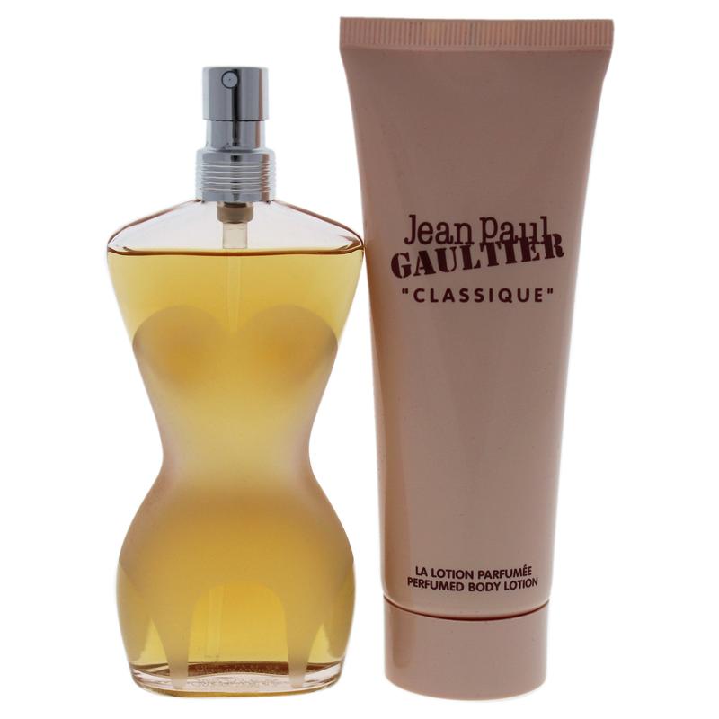 Classique by Jean Paul Gaultier for Women - 2 Pc Gift Set 1.7oz EDT Spray, 2.5oz Perfumed Body Lotion