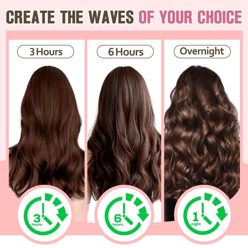 Heatless Hair Curler, 4 Counts box Hair Curling Tool, No Heat Curling Iron, Wave Curler, Hair Styling Tool for Women & Girls